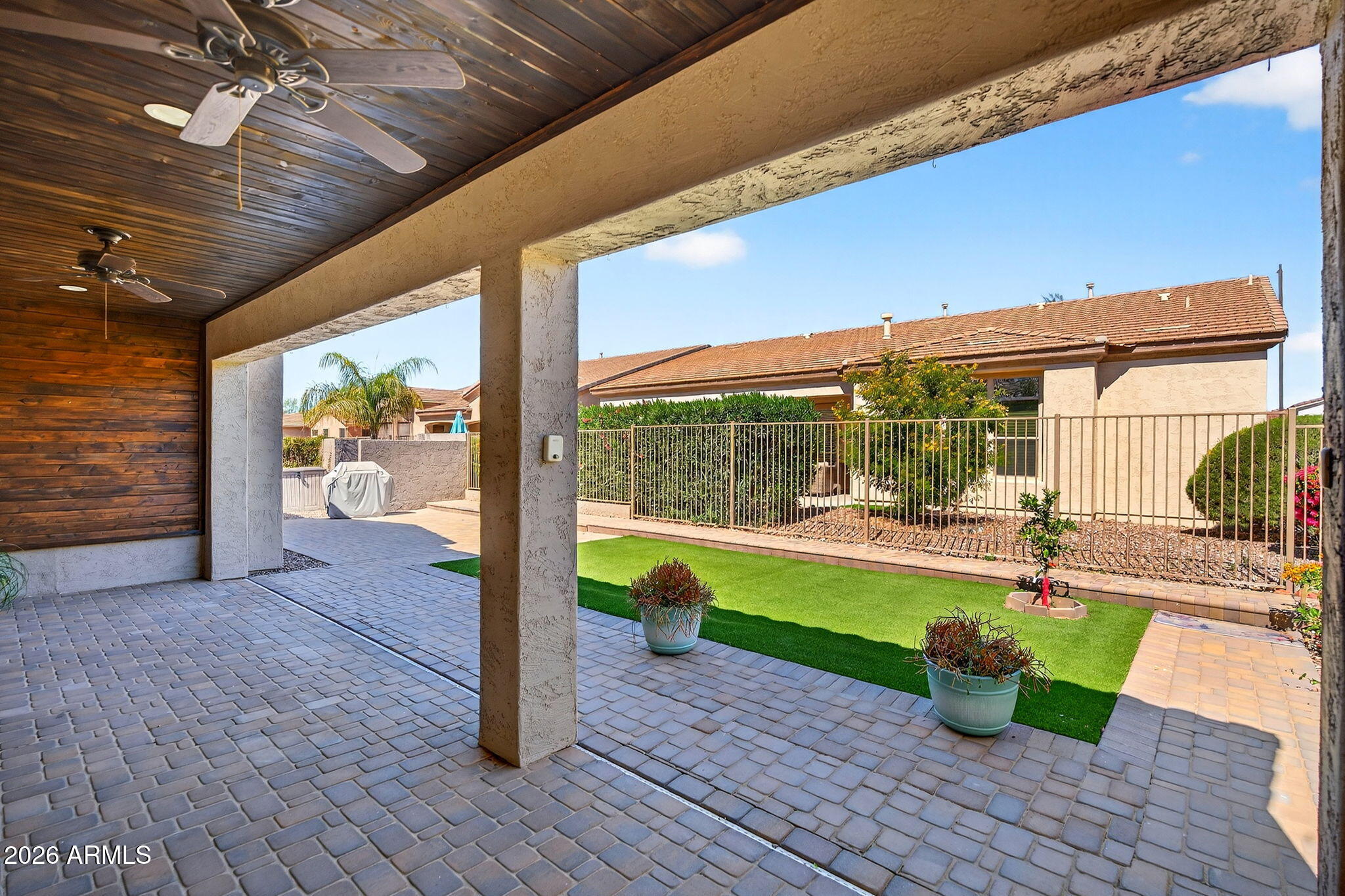 4128 East Jude Lane Gilbert, AZ 85298 - Photo 43 of 58 a view of a porch with wooden floor