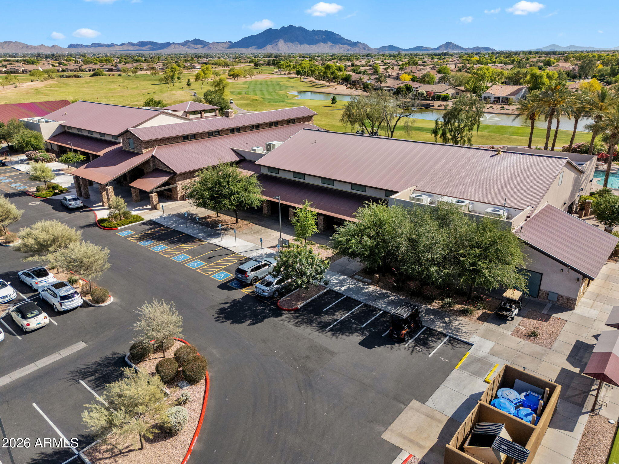 4128 East Jude Lane Gilbert, AZ 85298 - Photo 50 of 58 an aerial view of residential houses with outdoor space