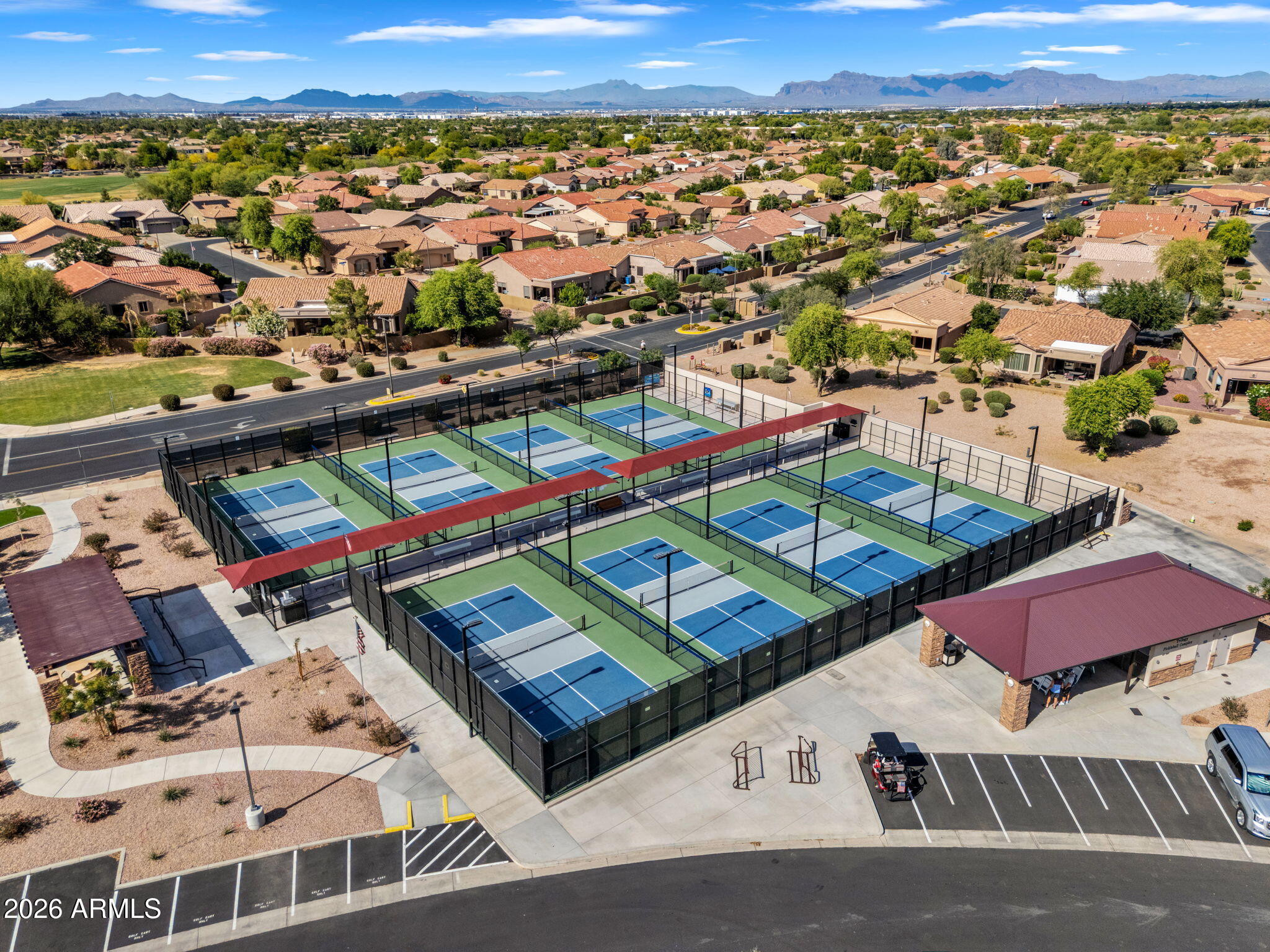 4128 East Jude Lane Gilbert, AZ 85298 - Photo 51 of 58 an aerial view of a city with streets