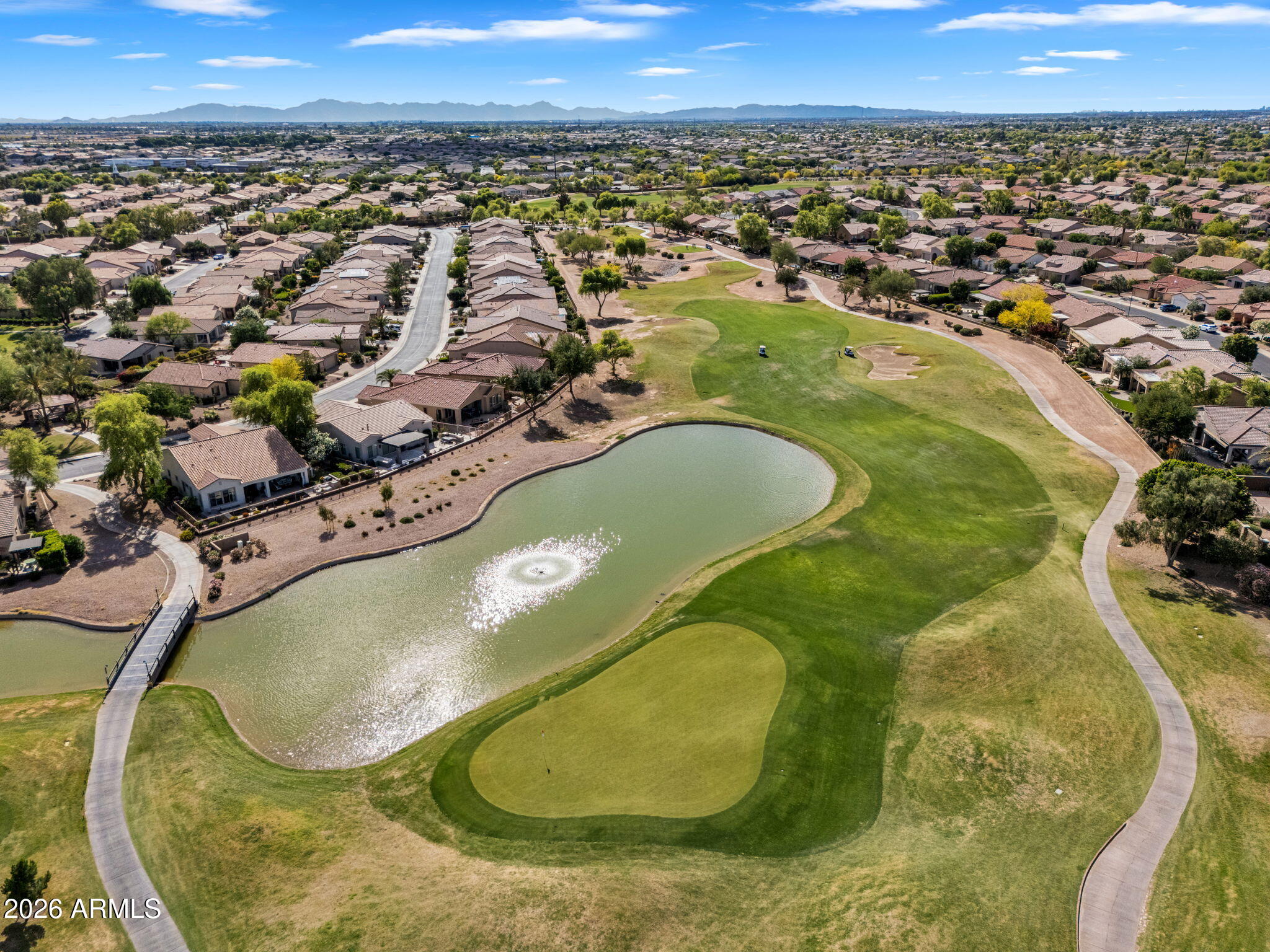 4128 East Jude Lane Gilbert, AZ 85298 - Photo 54 of 58 an aerial view of a swimming pool