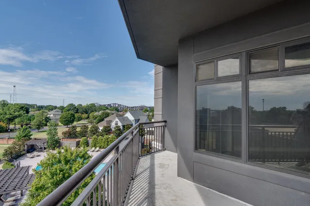 a view of city from roof deck