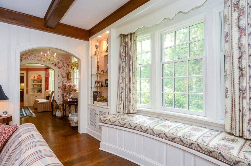 129 Overbrook Road Longmeadow, MA 01106 - Photo 5 of 30 a living room with furniture and floor to ceiling windows