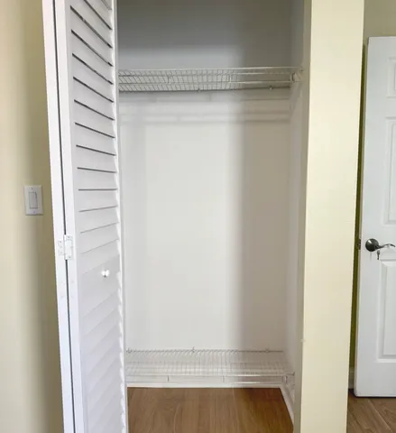 a view of closet area