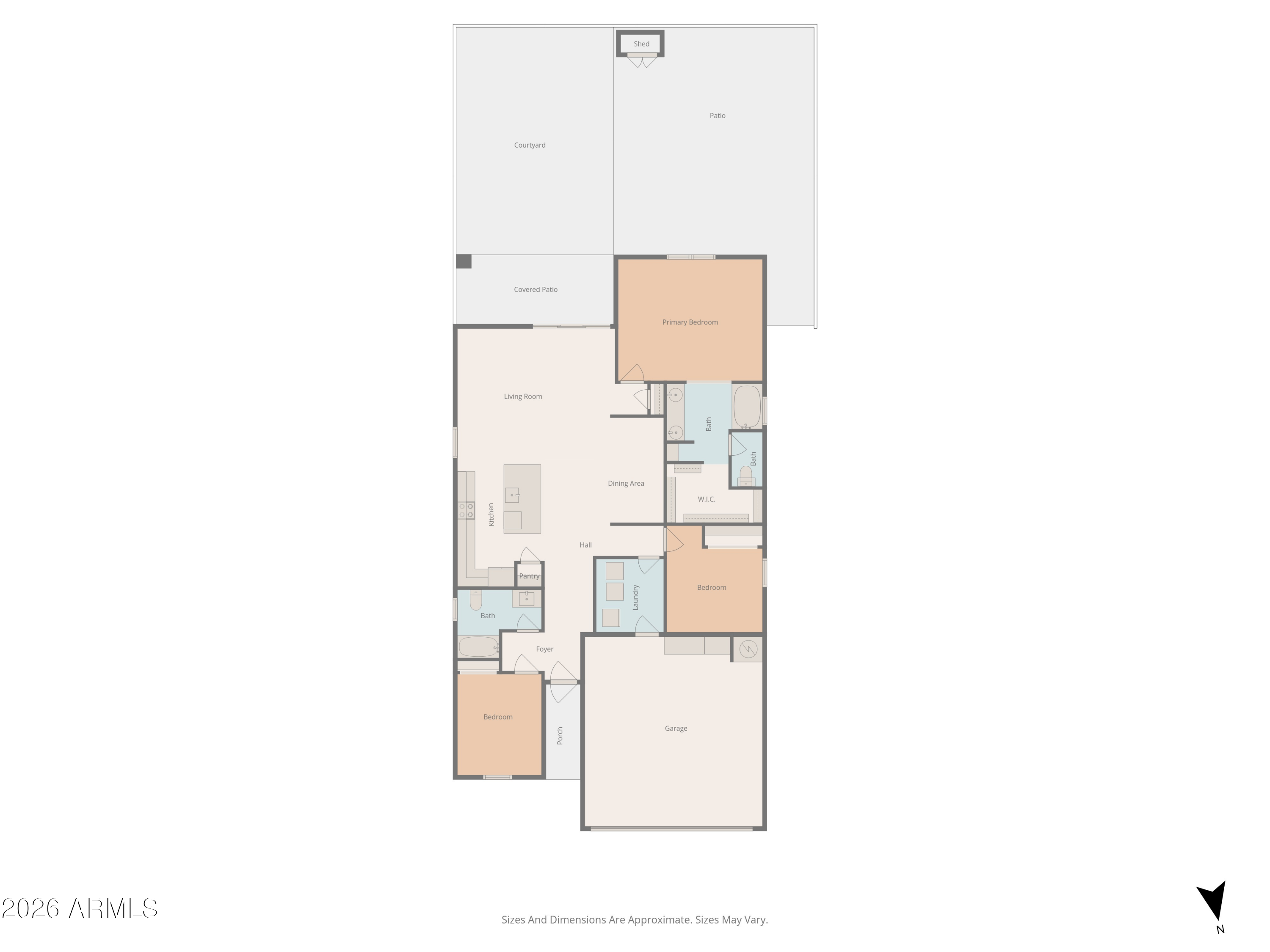 9573 Cotton Road Florence, AZ 85132 - Photo 46 of 46 a picture of floor plan