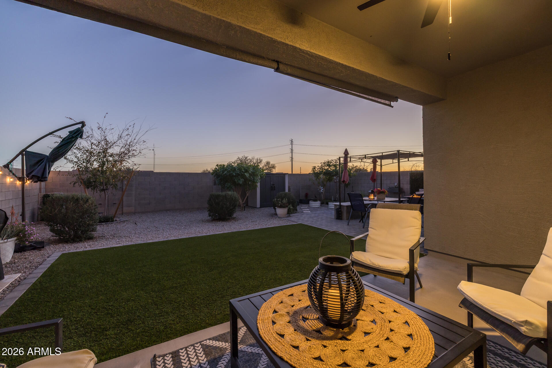 9573 Cotton Road Florence, AZ 85132 - Photo 29 of 46 a view of a chairs and table in patio