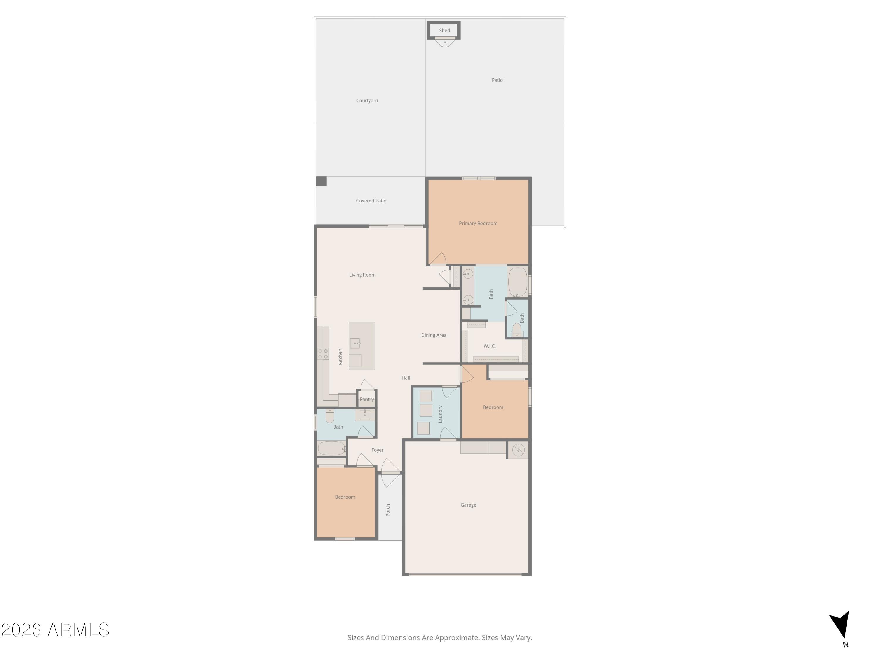 9573 Cotton Road Florence, AZ 85132 - Photo 2 of 46 a picture of floor plan