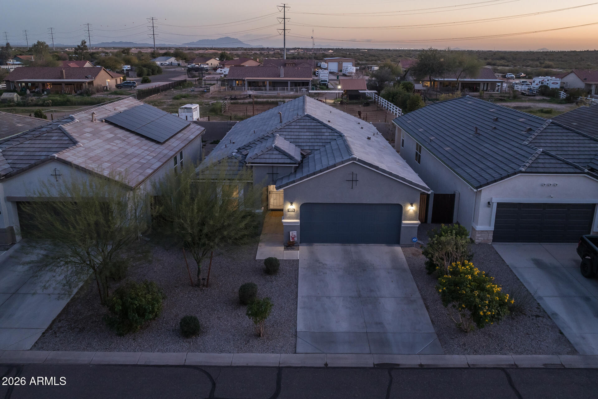 9573 Cotton Road Florence, AZ 85132 - Photo 3 of 46 an aerial view of multiple house