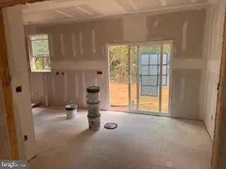 a view of an entryway with a window