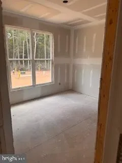 a view of a hallway with entryway