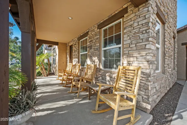 a view of a outdoor seating area