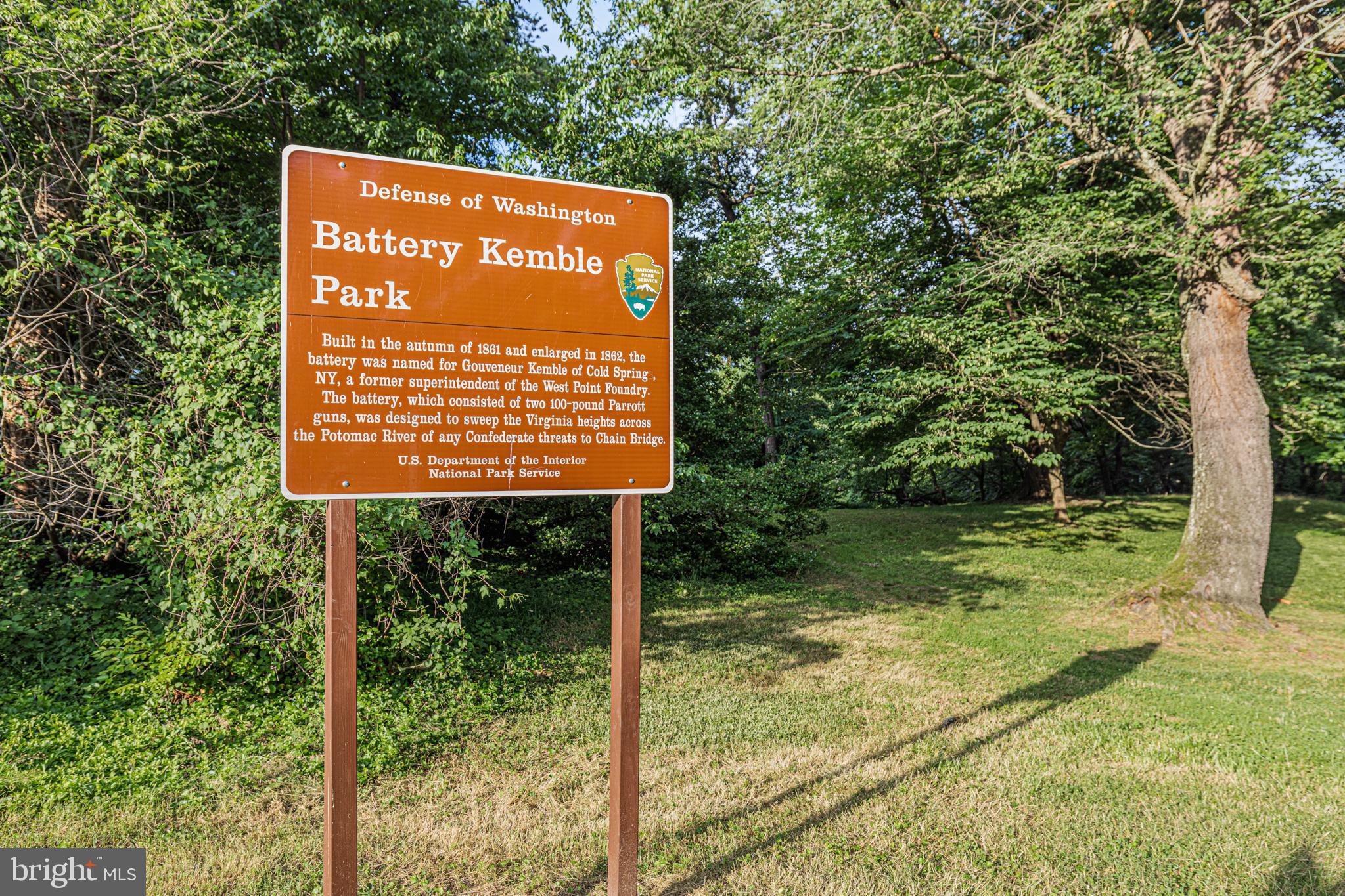 5212 MacArthur Boulevard Northwest Washington, DC 20016 - Photo 51 of 59 a sign on the side of the tree