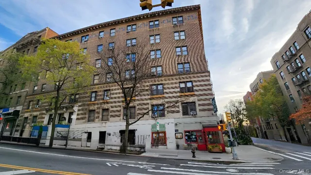 a view of a tall building