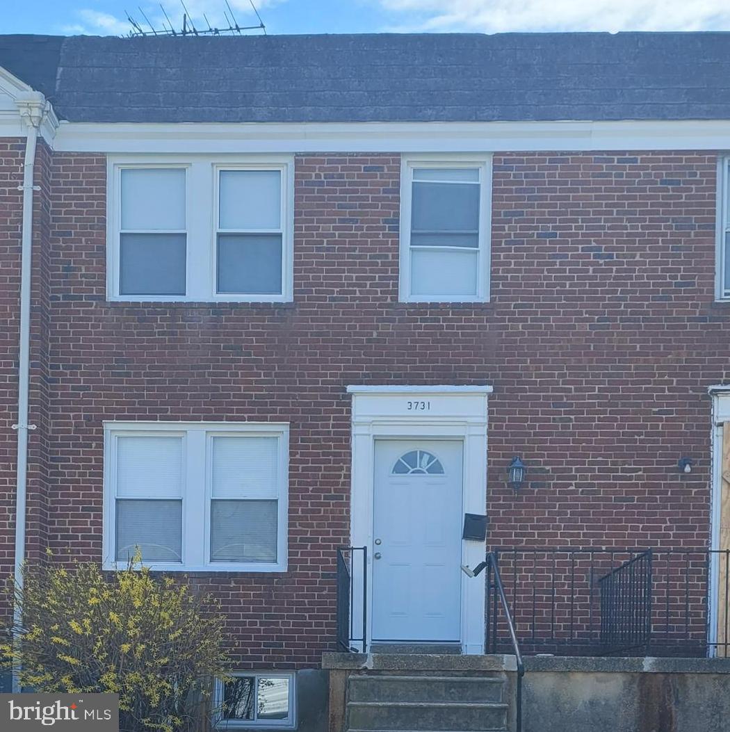a view of front door of house