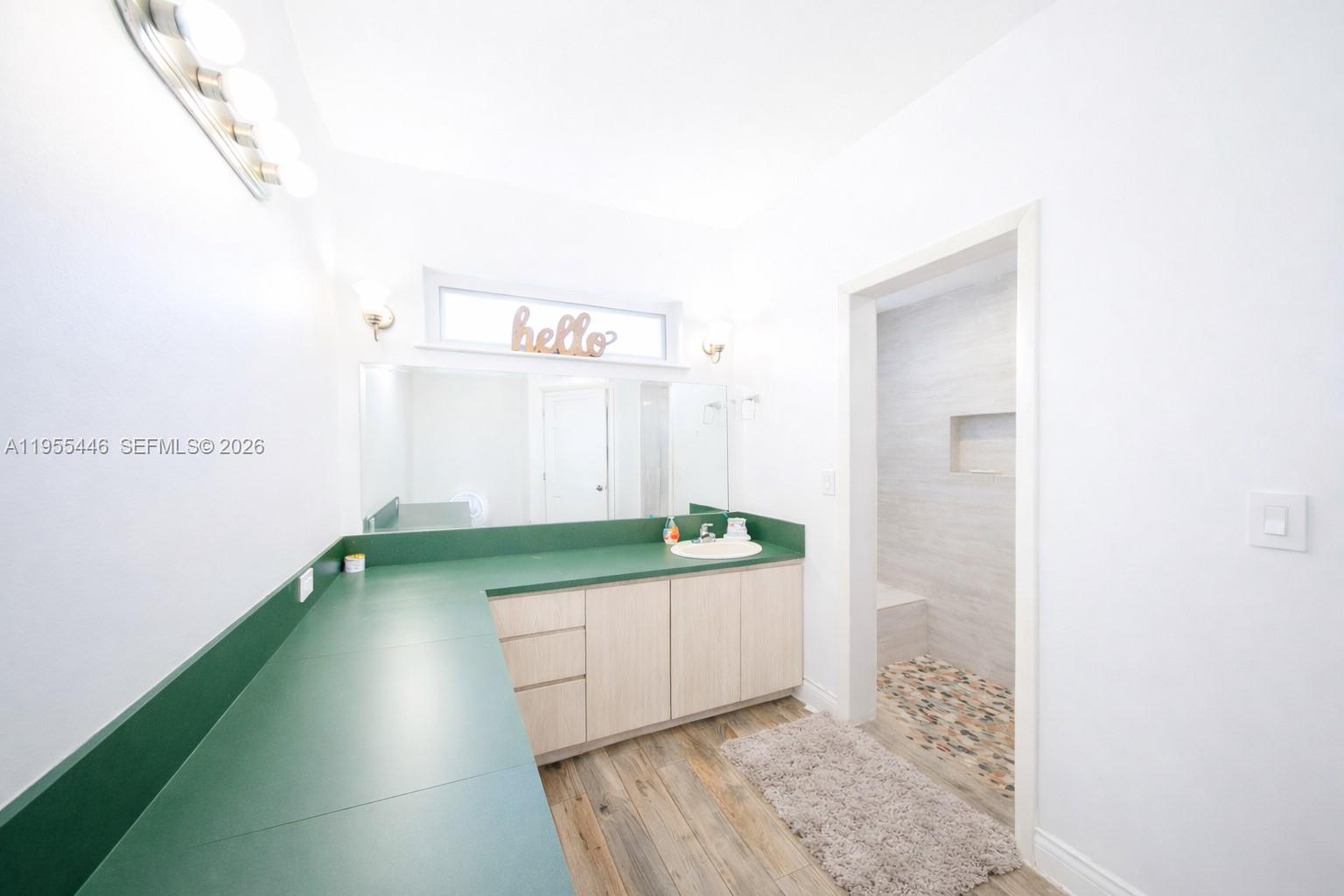 241 Southwest 129th Avenue Miami, FL 33184 - Photo 28 of 28 a bathroom with a sink and a mirror