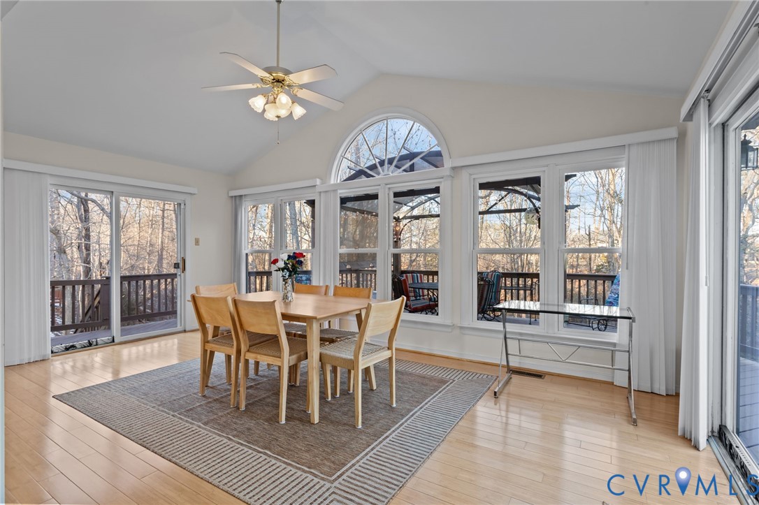 518 Rebel Ridge Road Colonial Heights, VA 23834 - Photo 8 of 44 a view of a dining room with furniture window and wooden floor