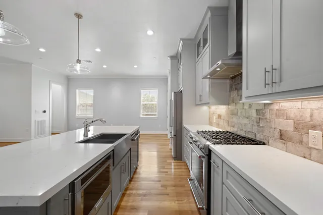 a view of an entryway with staircase