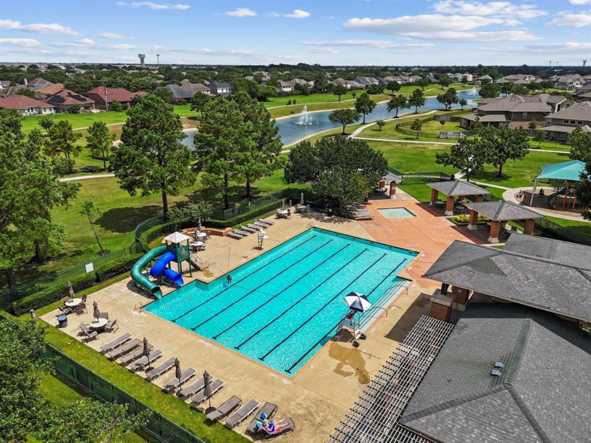 18419 Windy Knl Way Houston, TX 77084 - Photo 50 of 50 an aerial view of a house with a garden