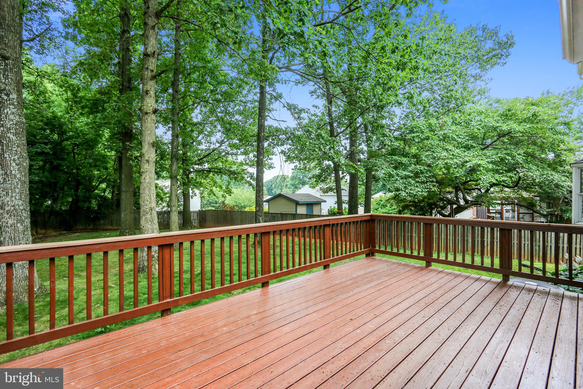 129 Summit Hall Road Gaithersburg, MD 20877 - Photo 34 of 48 Rear deck overlooking backyard
