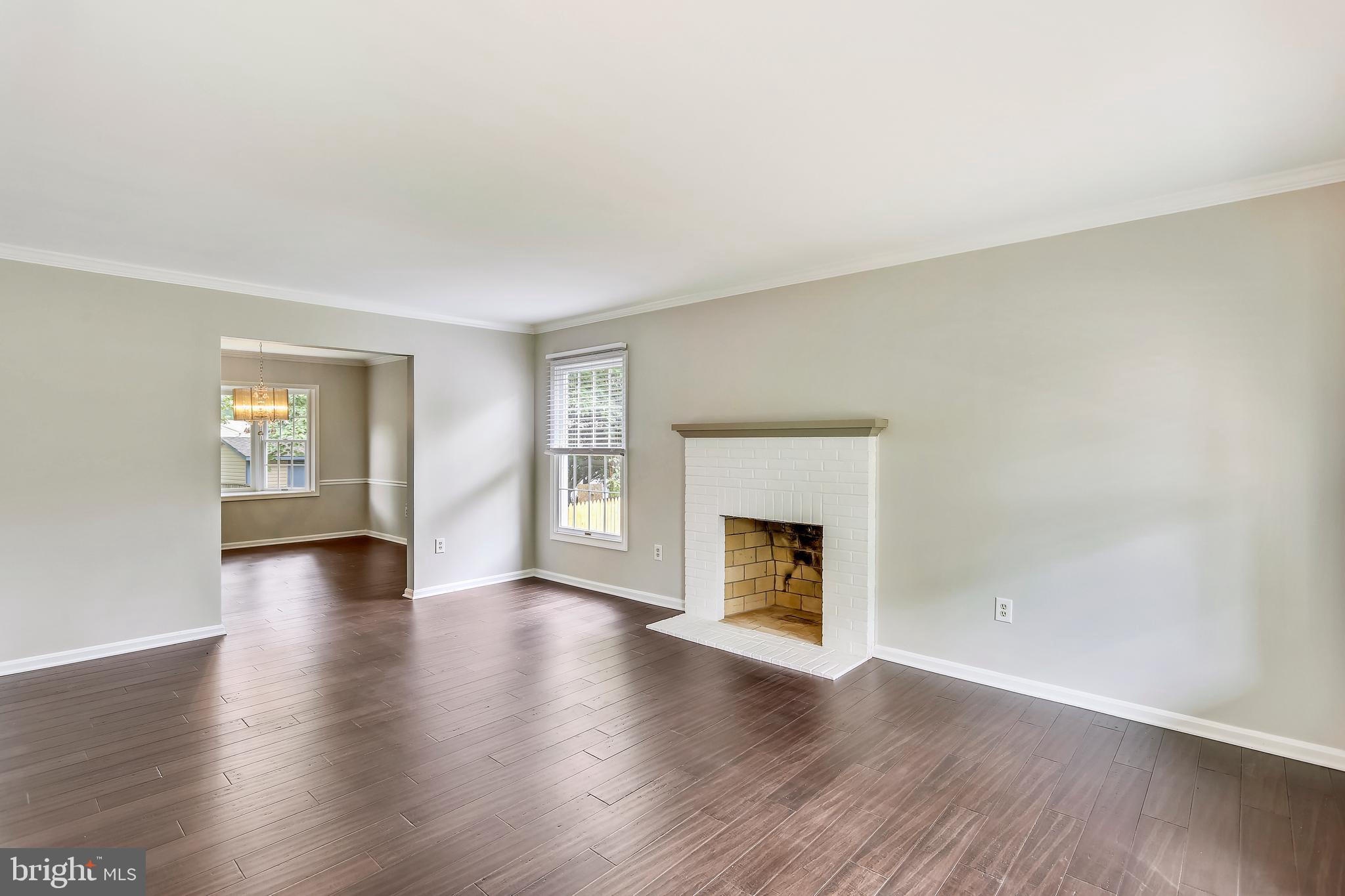 129 Summit Hall Road Gaithersburg, MD 20877 - Photo 9 of 48 Living room with NEW wide plank hardwoods