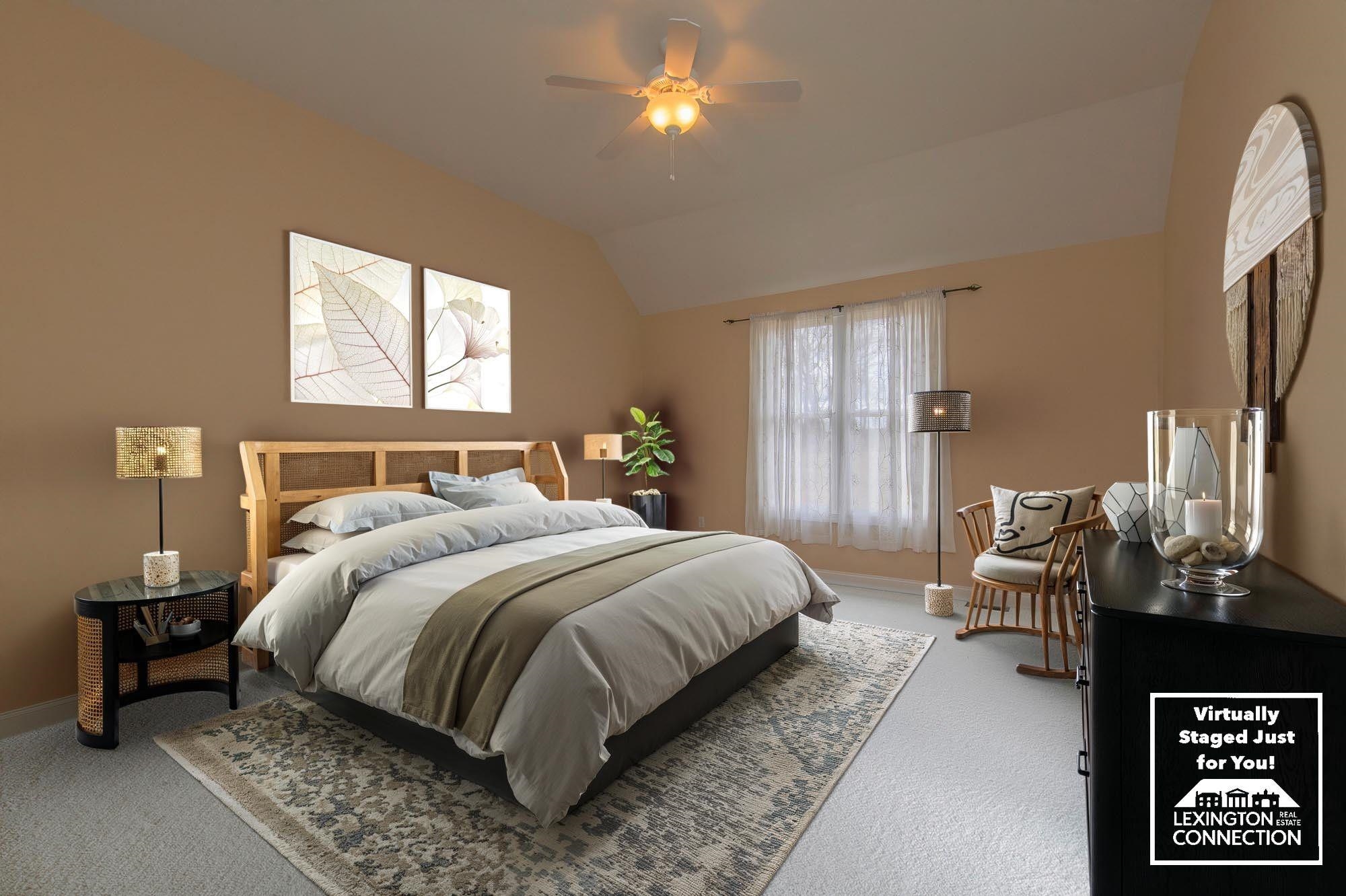 120 Springridge Lane Fairfield, VA 24435 - Photo 36 of 56 a bedroom with a bed and a lamp