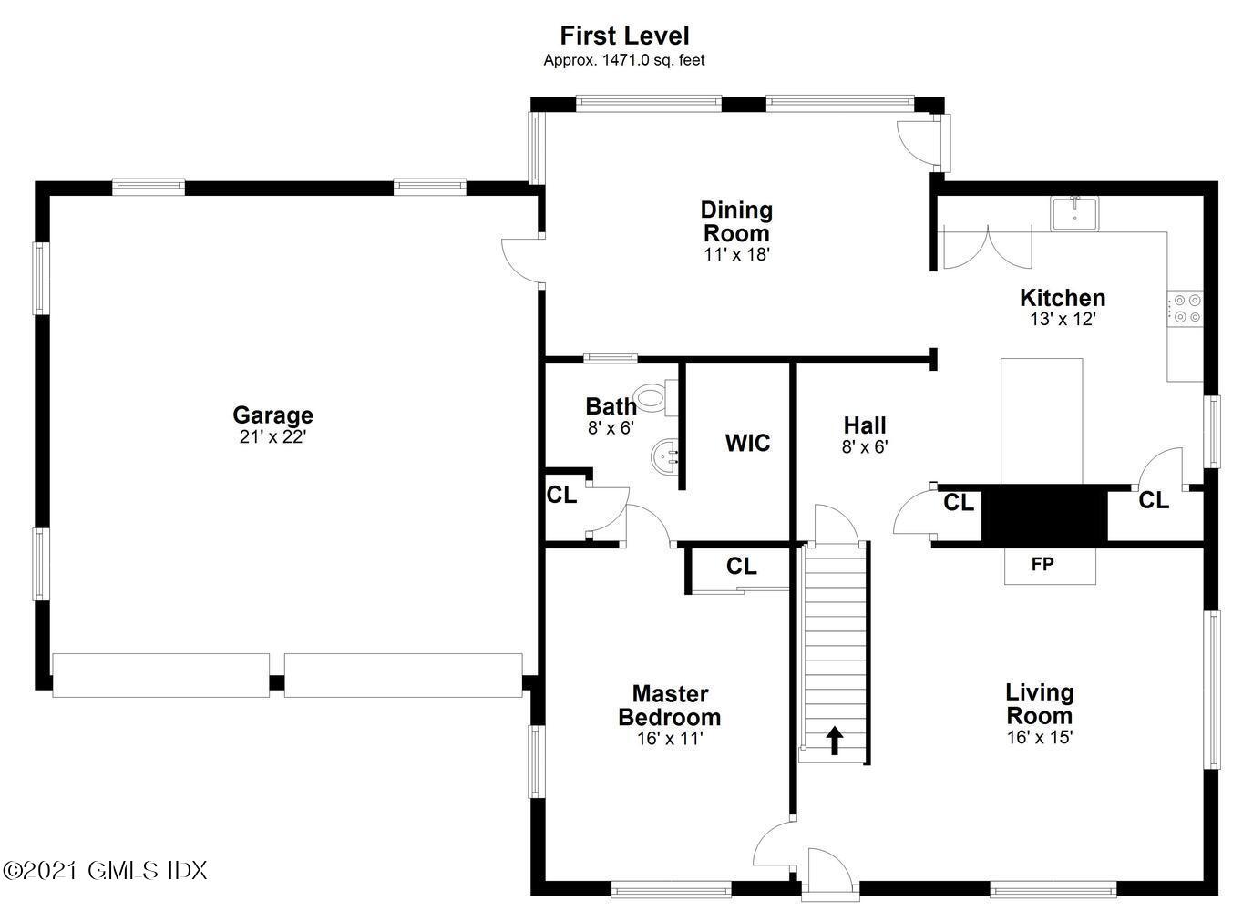 1 Palmer Lane Riverside, CT 06878 - Photo 14 of 15 Floor Plan - 1st Floor