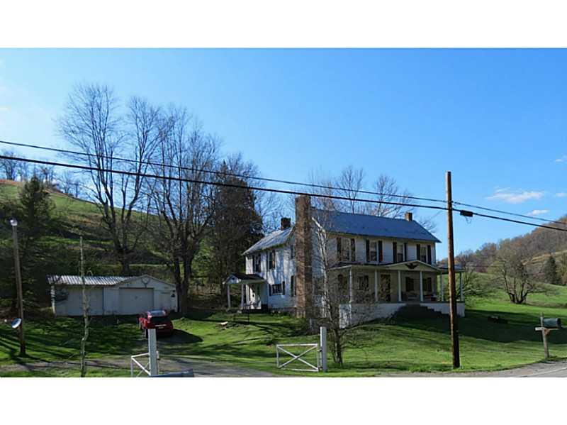 195 Smith Creek Road Spraggs, PA 15362 - Photo 15 of 25 Exterior Front. Farm House Side View...