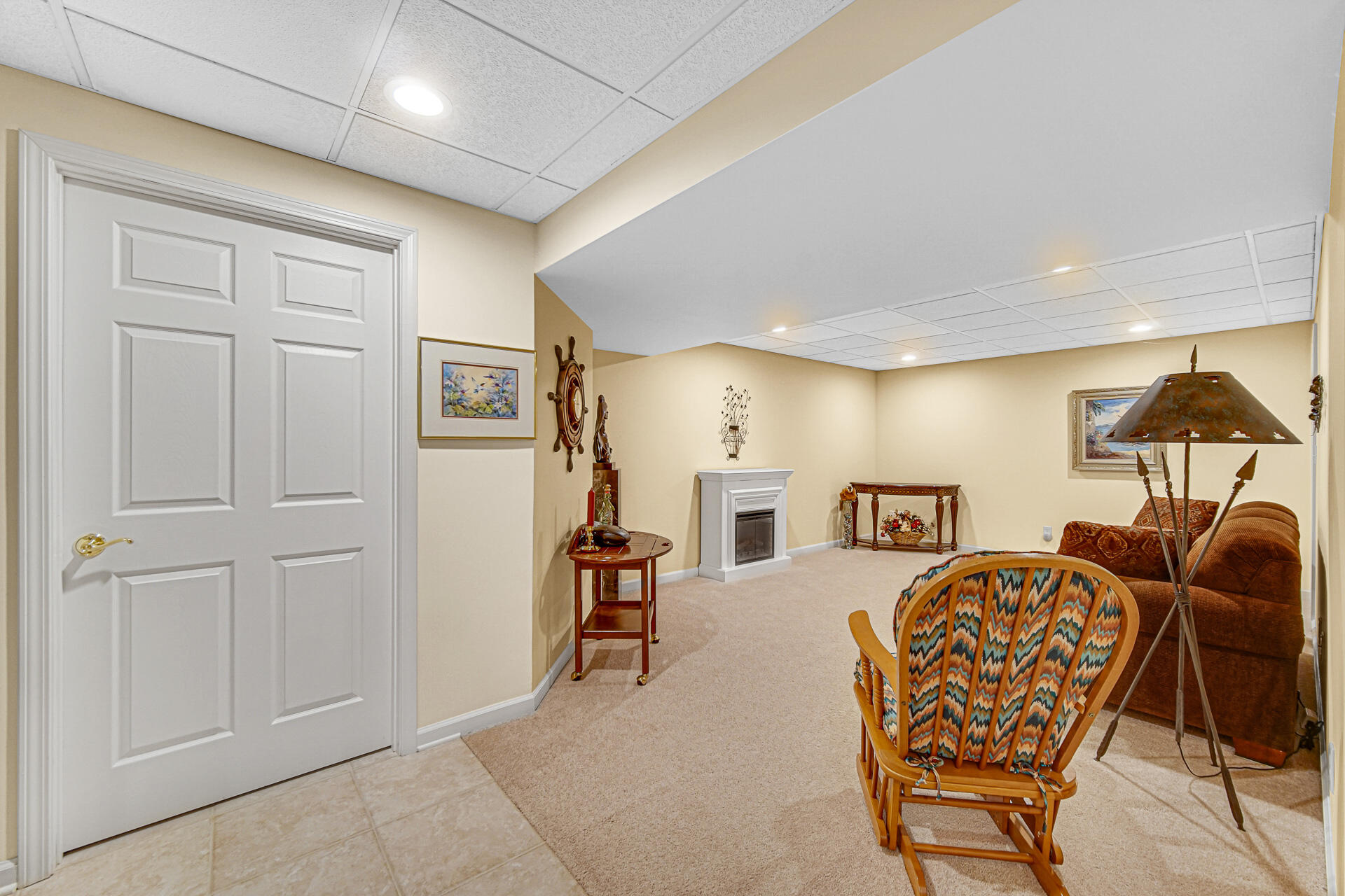 1718 Silver Hawk Drive Crown Point, IN 46307 - Photo 23 of 29 a living room with furniture a dining table and kitchen view