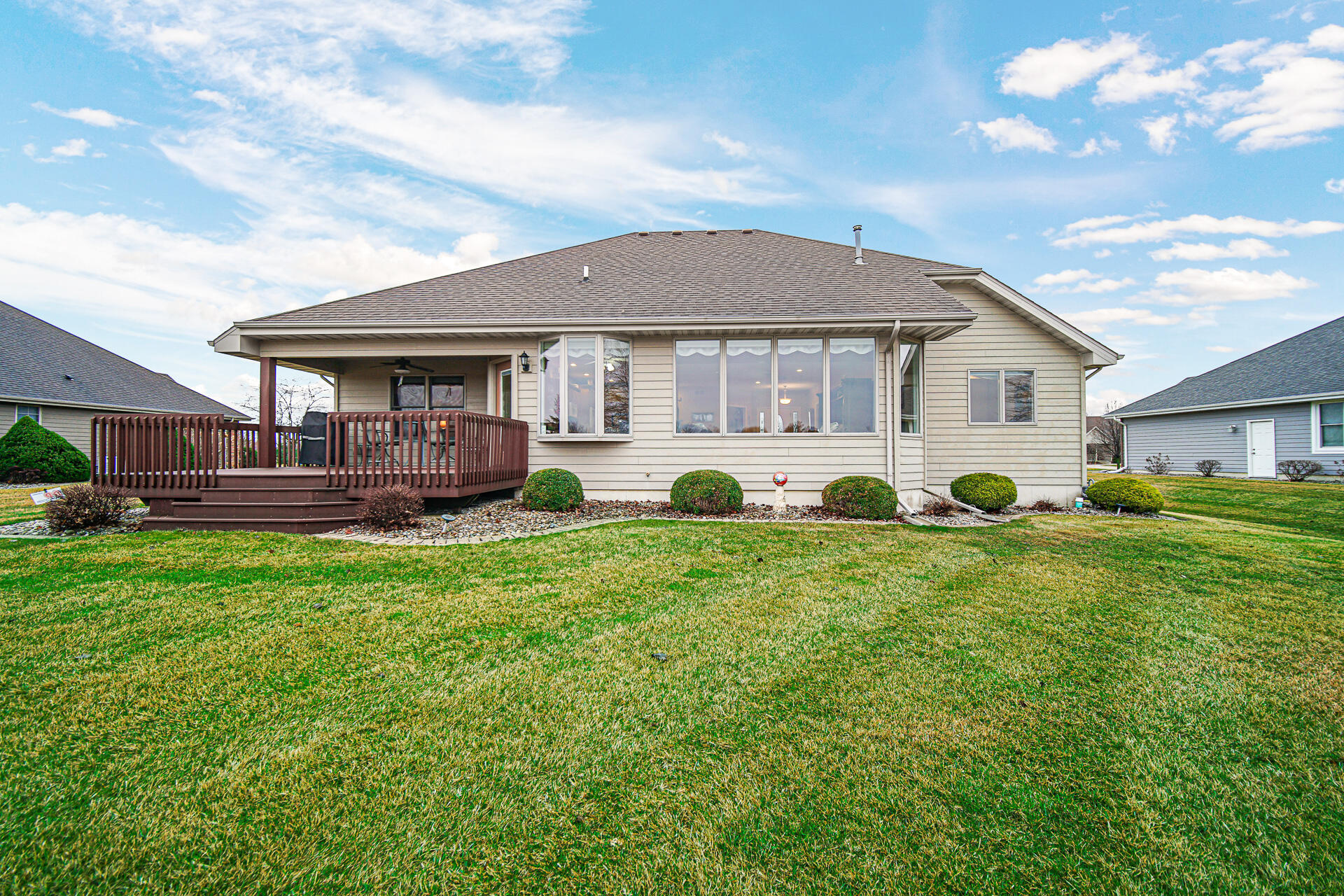 1718 Silver Hawk Drive Crown Point, IN 46307 - Photo 29 of 29 a front view of a house with a garden