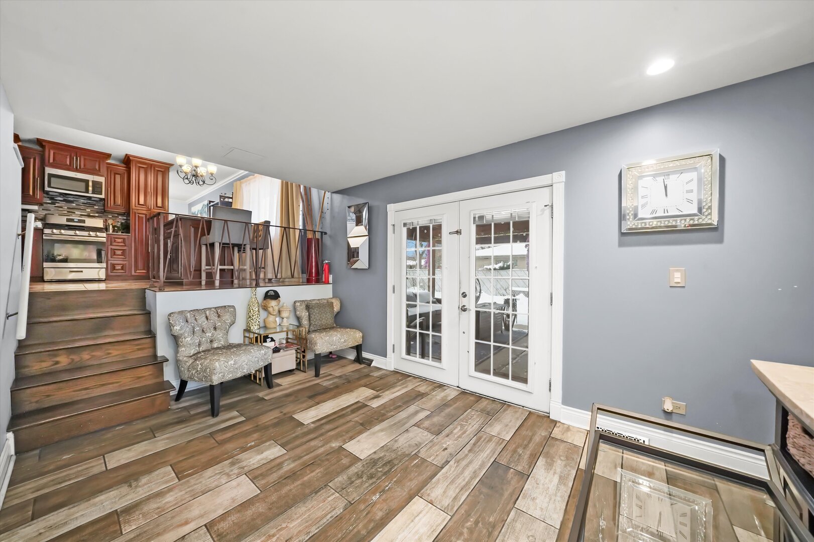 17702 Bernadine Street Lansing, IL 60438 - Photo 25 of 41 a balcony with view of the back yard