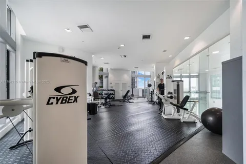 a view of balcony with furniture