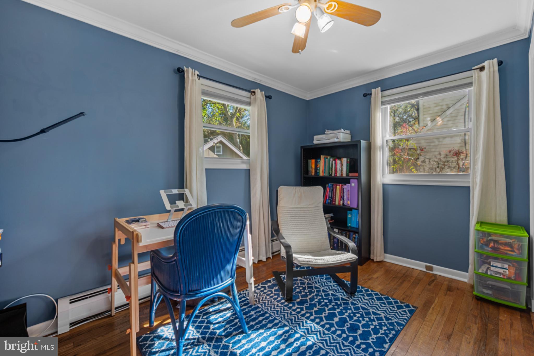 1001 Robin Road Silver Spring, MD 20901 - Photo 21 of 46 Cozy blue-hued workspace retreat.