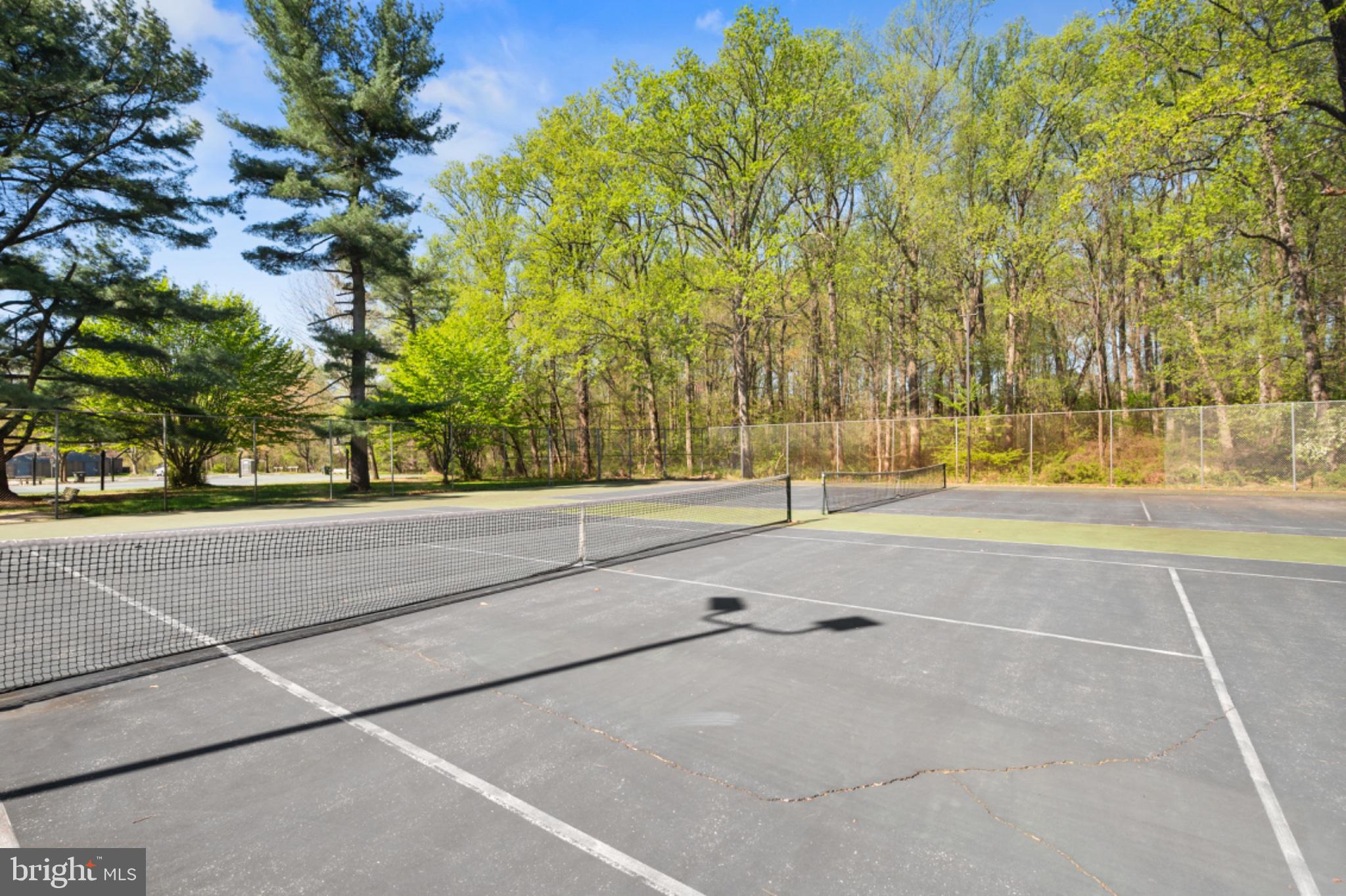 1001 Robin Road Silver Spring, MD 20901 - Photo 41 of 46 Serene tennis courts in nature's embrace.