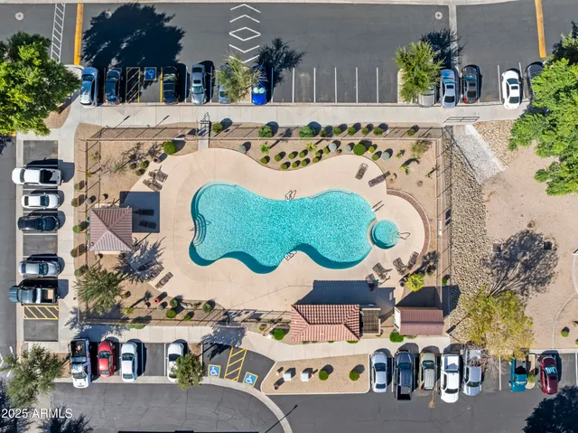 an outdoor space with garden view