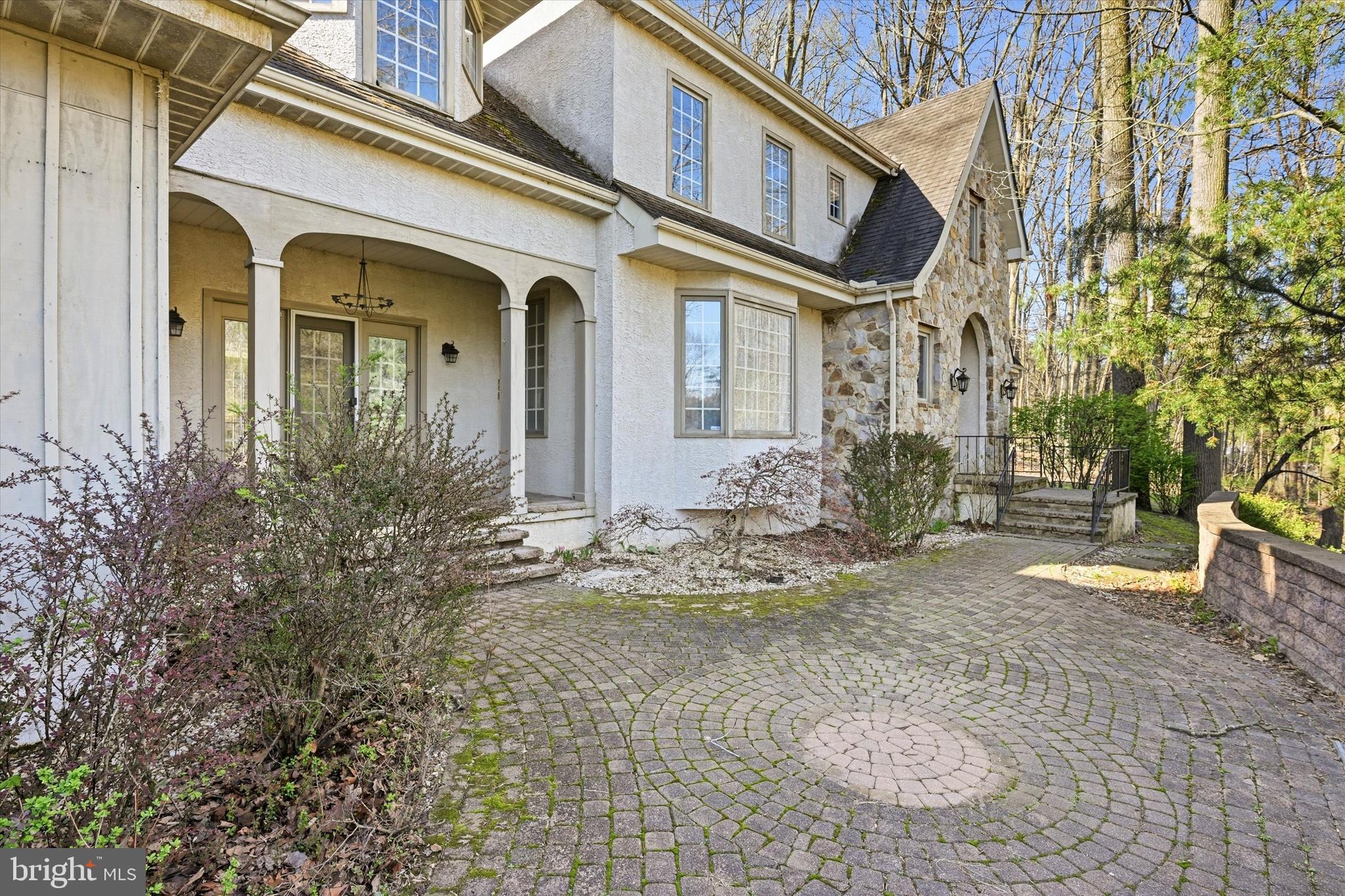 a front view of a house