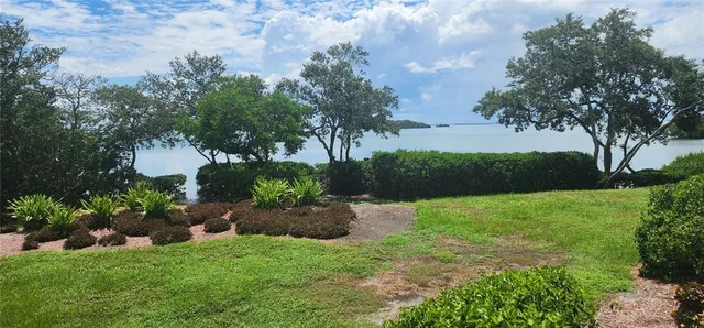 a view of backyard with green space