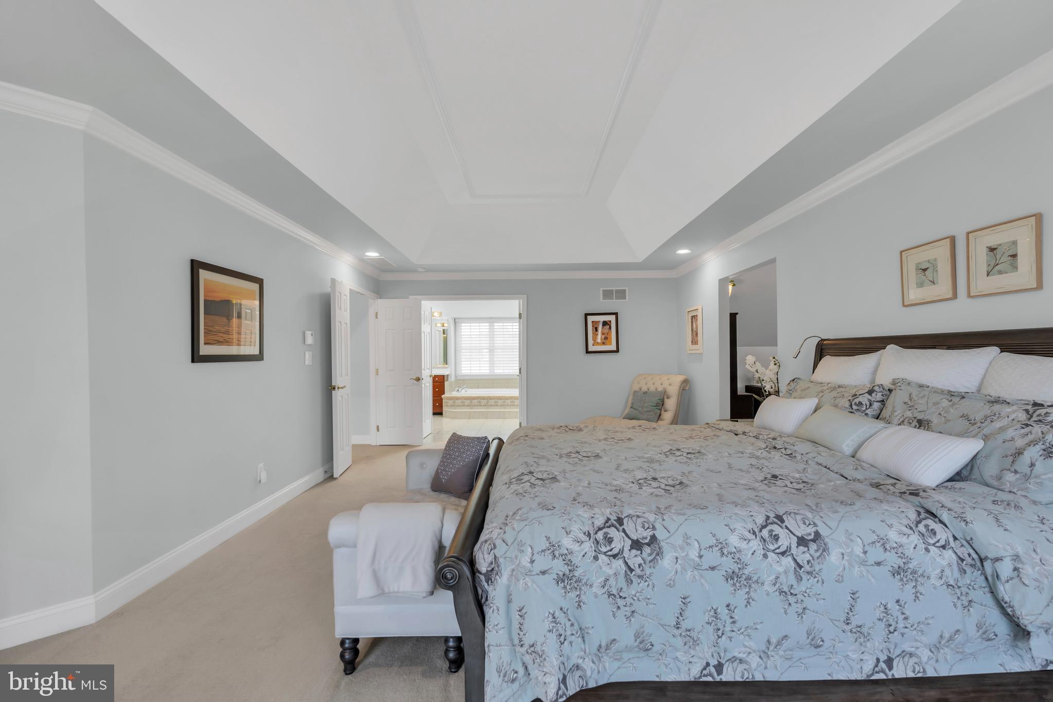 317 Christopher Drive Princeton, NJ 08540 - Photo 36 of 66 a bedroom with a large bed and a couch