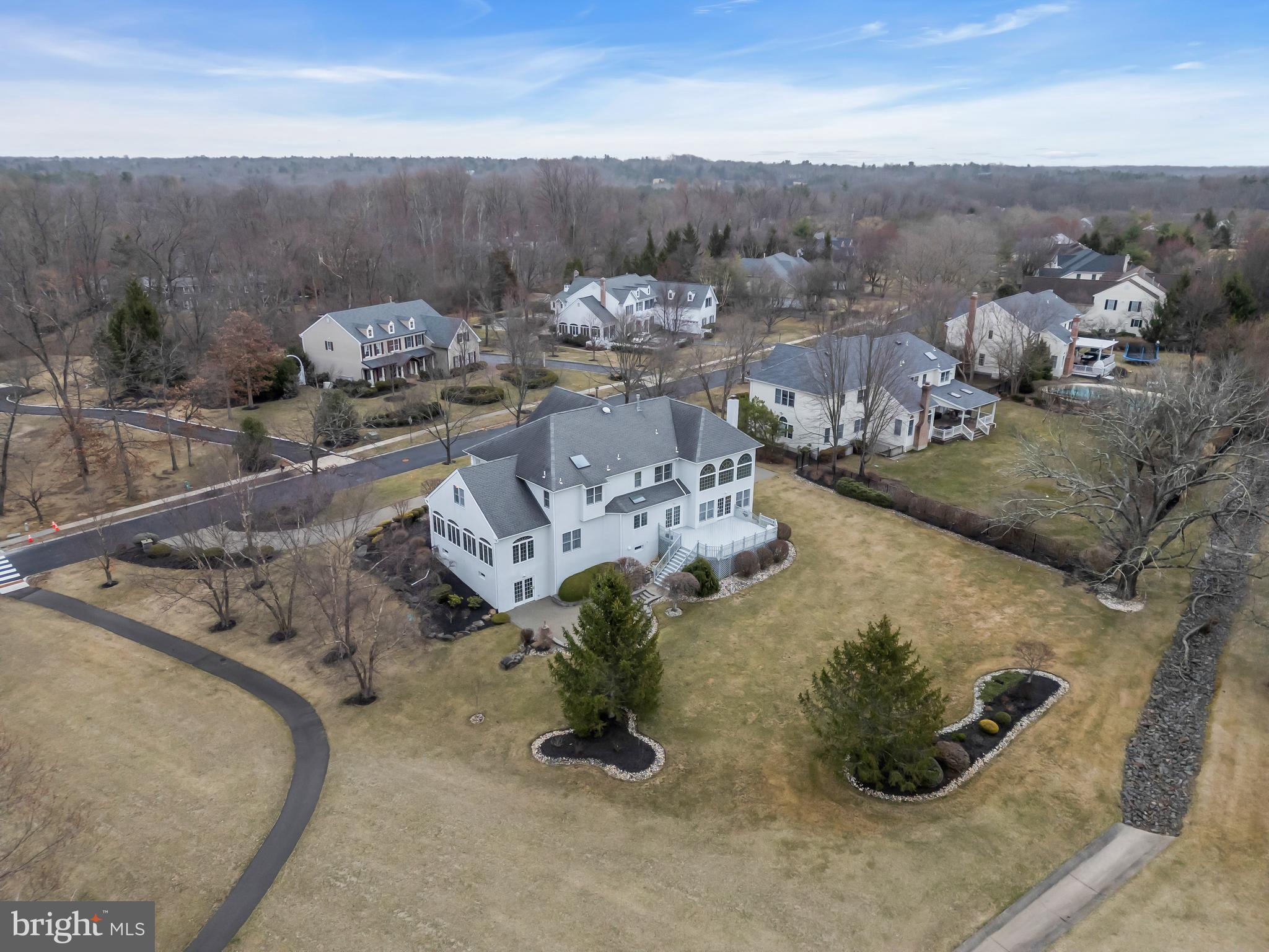 317 Christopher Drive Princeton, NJ 08540 - Photo 60 of 66 an aerial view of a house with a yard