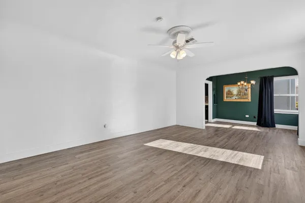 wooden floor in an empty room