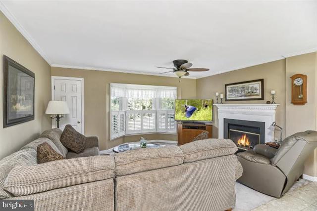 596 Province Line Road Allentown, NJ 08501 - Photo 15 of 50 a living room with furniture a fireplace and a large window