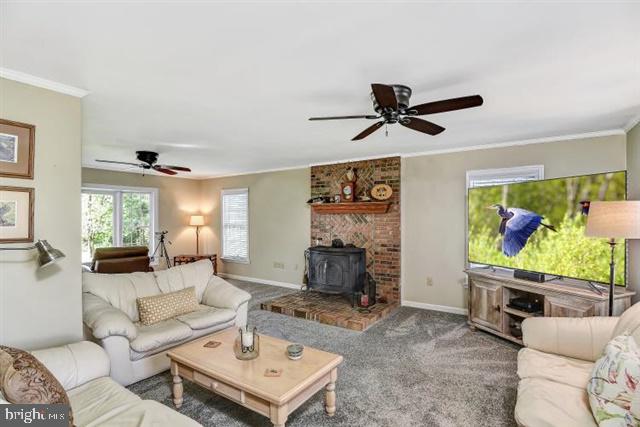 596 Province Line Road Allentown, NJ 08501 - Photo 4 of 50 a living room with furniture and a flat screen tv
