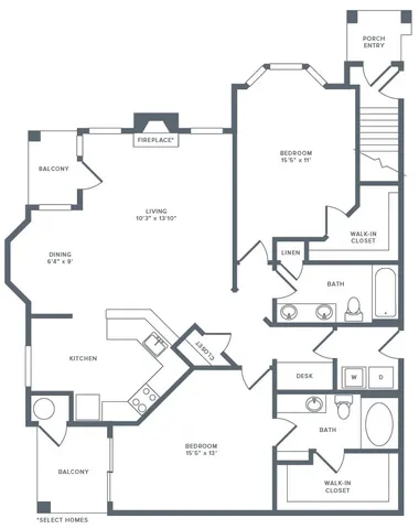$1,850 | 12215 Hunters Chase Drive, Unit S2101S, Austin, TX 78729