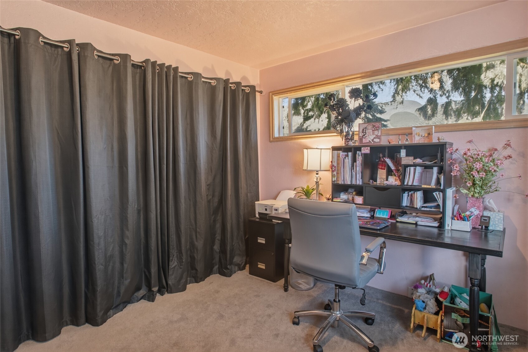 2748 Field Street Longview, WA 98632 - Photo 23 of 39 a view of a workspace with furniture and a window