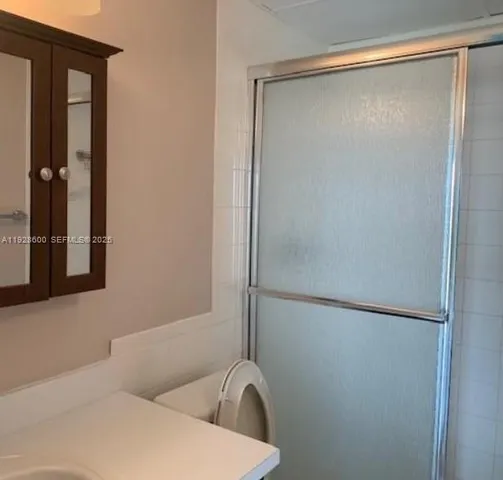 a close view of toilet