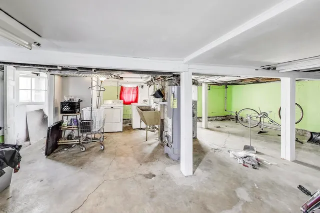 a view of staircase with white walls