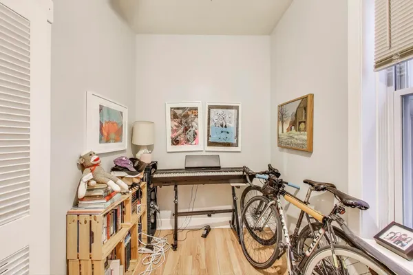 a view of a workspace with furniture