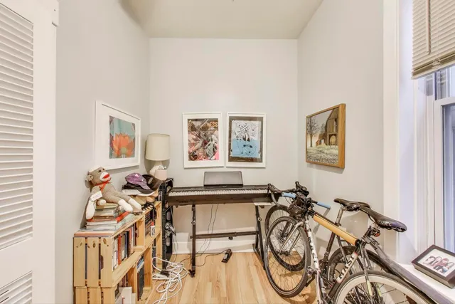 a view of a workspace with furniture