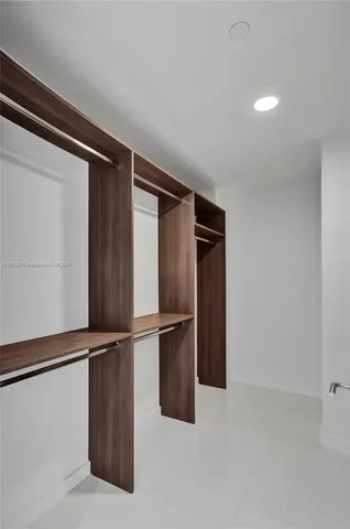 a close view of closet