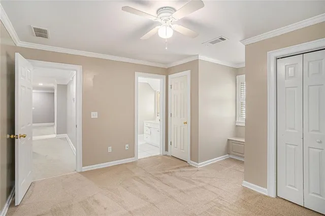 wooden floor and closet in a room