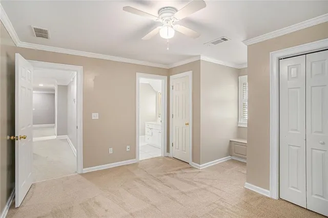 wooden floor and closet in a room