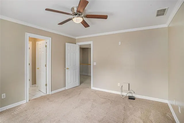 a view of an empty room